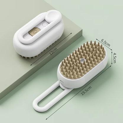 Cat Steam Brush Dog Grooming Comb Pet Hair Remover Steamy Brush Electric Spray Water Puppy Comb Soft Silicone Wet Cat Brush